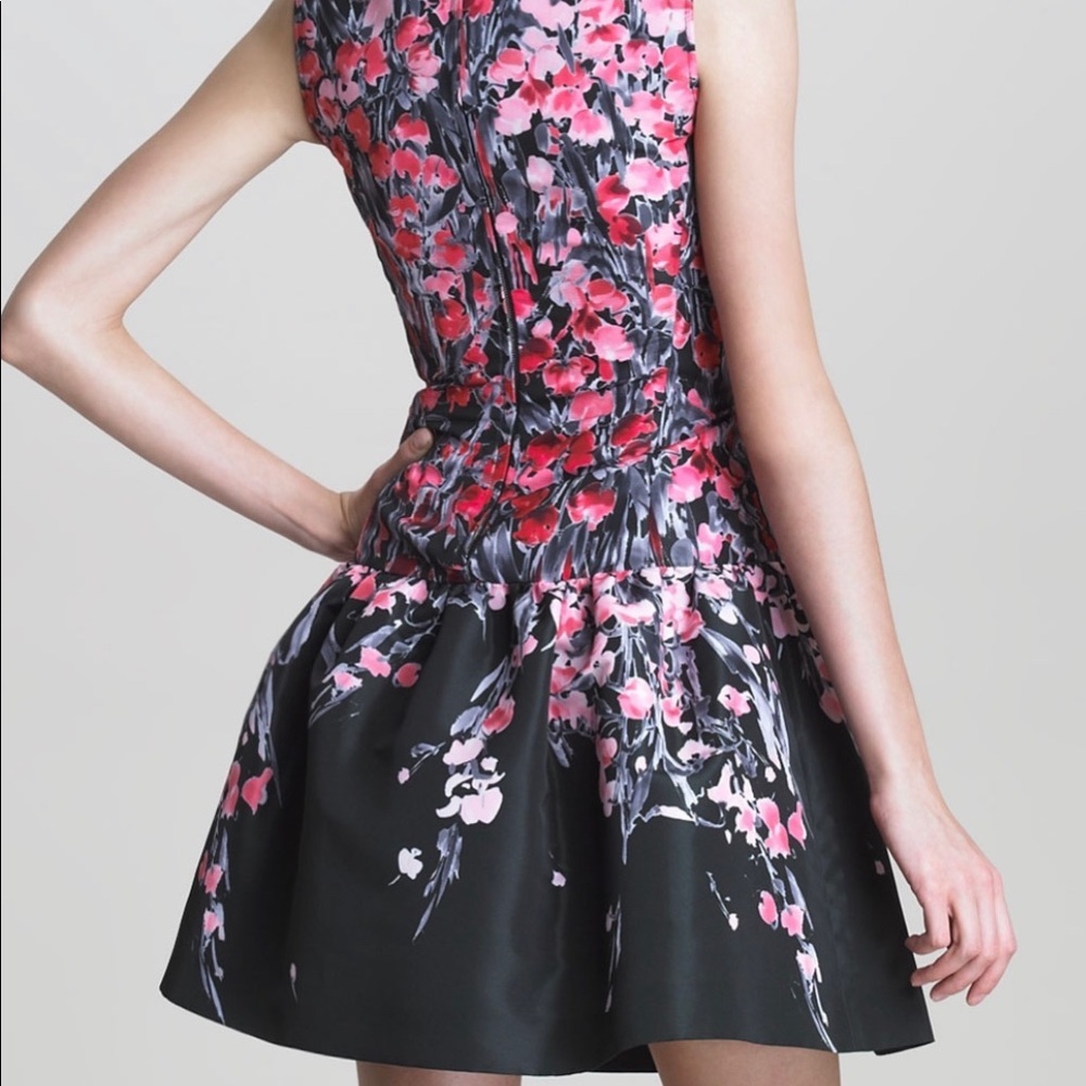 Flower organza cocktail dress